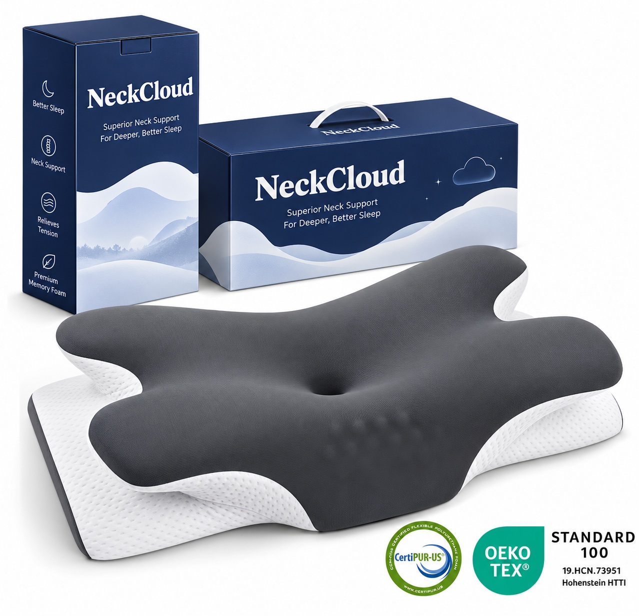 NeckCloud ergonomic pillow